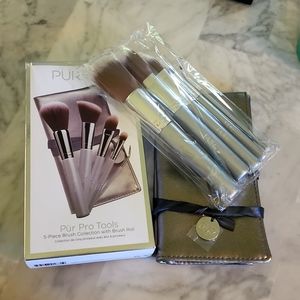 PUR Pro Tools 5 piece Brush Collection with Brush Roll
